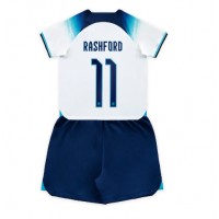 Dres Engleska Marcus Rashford #11 Domaci za djecu SP 2022 Kratak Rukav (+ kratke hlače)
